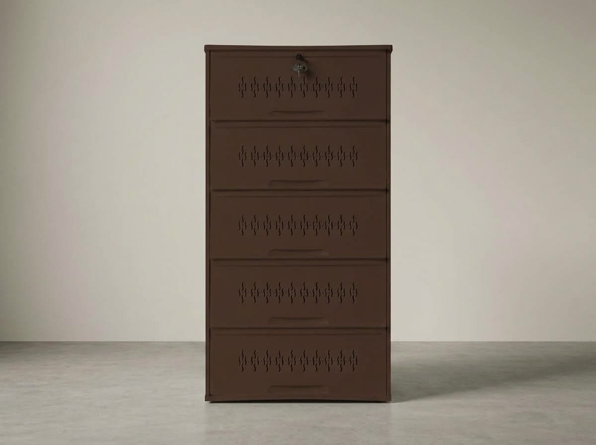 5-Step shoe rack in Coffee Brown